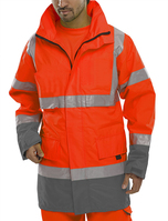 BD109 RE/GY TRAFFIC JACKET 3XL