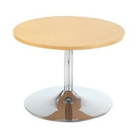 Arista Beech 800mm Low Bistro Table with Trumpet Base KF838813