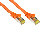 kabelmeister® RJ45 Patchkabel mit Cat. 7 Rohkabel und Rastnasenschutz (RNS®), S/FTP, PiMF, halogenfr