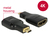 Adapter High Speed HDMI mit Ethernet - HDMI Micro-D Stecker an HDMI-A Buchse 4K schwarz, Delock® [65