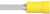Flachstecker, 3,175 x 1,07 mm, L 30.33 mm, isoliert, gerade, gelb, 3,0-6,0 mm²,