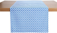 Tischläufer Mataro; 40x130 cm (BxL); blau; rechteckig