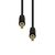 3-Pin Slim Cable M-M Black 1.5M Audio kábelek