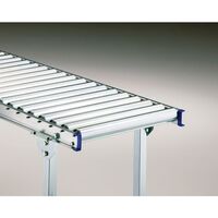Light duty roller conveyor, steel frame with zinc plated steel rollers