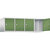 Altillo CLASSIC, 4 compartimentos, anchura de compartimento 400 mm, gris luminoso / verde reseda.