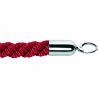 Kordel für Seilständer 3cm mit Chrom-Endstück 1,5m rot