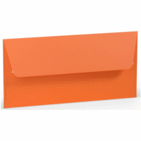 Briefumschlag Haftklebung DL Seidenfutter Orange