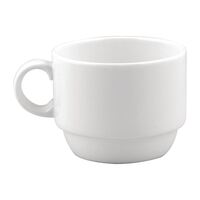 Royal Bone Ascot Stackable Coffee Cups in Cream Made of Bone China 200ml