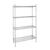 Vogue 4 Tier Wire Shelving Kit Made of Galvanised Zinc 915x 457mm