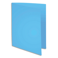 PERGAMY Paquet de 100 chemises carte 170 grammes coloris Bleu Turquoise