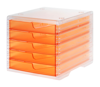 Schubladenbox styroswingbox light transparent / apricot