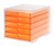Schubladenbox styroswingbox light transparent / apricot