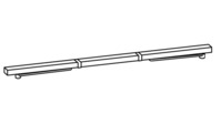 Gleitschienen DORMA GSR/V 1350-2500 mm, silberfarbig