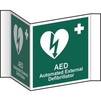 Automated External Defibrillator (Projection) Sign