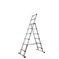 Telescopic combination ladder
