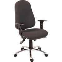 Ergo comfort operators chair with steel base - 24 hour use