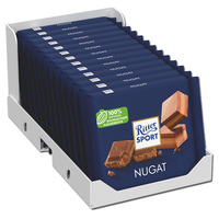 Ritter Sport Nugat, Schokolade, 13 Tafeln je 100g
