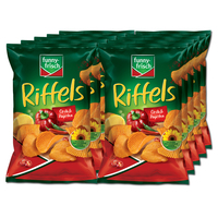 Funny Frisch Riffels Chili Paprika 150g Chips 10 Btl