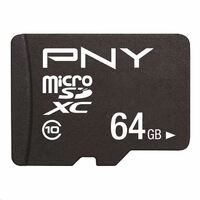 PNY Performance Plus 64GB microSDXC CL10 + adapter