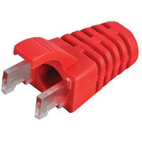 TUK Ltd SPEEDY RJ45 PS6RD#100 Red strain relief boot Cat 6 plug pack of 100