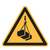 Schild Warnung vor schwebender Last, Alu, SL 200 x 0,5 mm