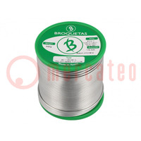 Soldering wire; Sn99,3Cu0,7; 1.5mm; 0.5kg; lead free; reel; 220°C