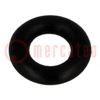 Joint O-ring; caoutchouc NBR; Thk: 2mm; Øint: 4mm; noir