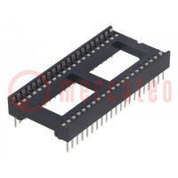 Socket: integrated circuits; DIP42; 15.24mm; THT; Pitch: 1.778mm