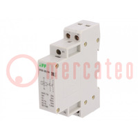 Contactor: 2-pole installation; 25A; 24VAC; NO x2; IP20; -25÷50°C