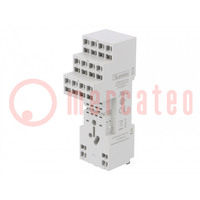 Socket; PIN: 8; 10A; 250VAC; for DIN rail mounting; Series: HR60