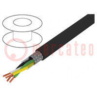 Wire; UNITRONIC® Li2YCYv (TP); 2x2x0.5mm2; PVC; black; 50V