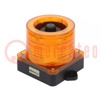 Signaalgever: optisch-akoestisch; 10÷30VDC; LED; amber; IP66; QWCD