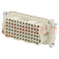 Connector: HDC; contact insert; female; EPIC H-DD; PIN: 72; 72+PE