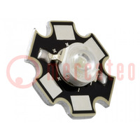 Power LED; STAR; groen; 120°; 750mA; 515÷530nm; Pmax: 3W; SMD