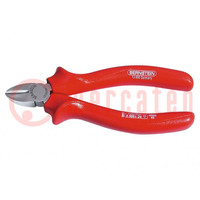 Pliers; side,cutting,insulated; 165mm