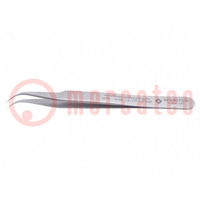 Tweezers; 120mm; Blades: narrowed; Blade tip shape: sharp