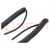 Wire: coiled; H05BQ-F; 2x0.5mm2; unshielded; PUR; black; 500V; 0.5m
