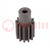 Spur gear; whell width: 25mm; Ø: 12mm; Number of teeth: 10; ZCL