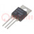 Thyristor; 600V; Ifmax: 10A; Igt: 15mA; TO220ISO; THT; Ifsm: 100A