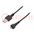 Kabel-Adapter; USB A-Stecker,USB B-Mini-Stecker (abgedichtet)