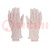 Beschermende handschoenen; ESD; M; 10set; wit