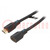 Cable; HDMI 2.1; HDMI socket,HDMI plug; PVC; 1.5m; black; 28AWG