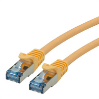 ROLINE S/FTP Patch Cord Cat.6A, Component Level, LSOH, yellow, 0.5 m