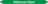 Mini-Rohrmarkierer - Kühlwasser Ablauf, Grün, 1.2 x 15 cm, Polyesterfolie