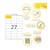 Etikett címke Topstick 70x32 mm szegéllyel 100 ív 2700 db/doboz