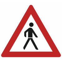 SafetyMarking Verkehrss. Fußgänger Aufstellung links VZ: 133-20, 63 cm, RA2/C