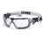 uvex Schutzbrille pheos guard, Rahmen: schwarz/grau, Scheibe: farblos