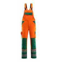 Mascot SAFE COMPETE Warnlatzhose mit Knietaschen Barras Gr. 82C44 orange/grün