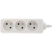 3-SOCKET EXTENSION 10 16A WHITE (SACHET)