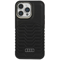 AUDI ÉTUI EN CUIR SYNTHÉTIQUE POUR IPHONE 14 PRO MAX 6,7" NOIR HARDCASE AU-TPUPCMIP14PM-GT/D3-BK